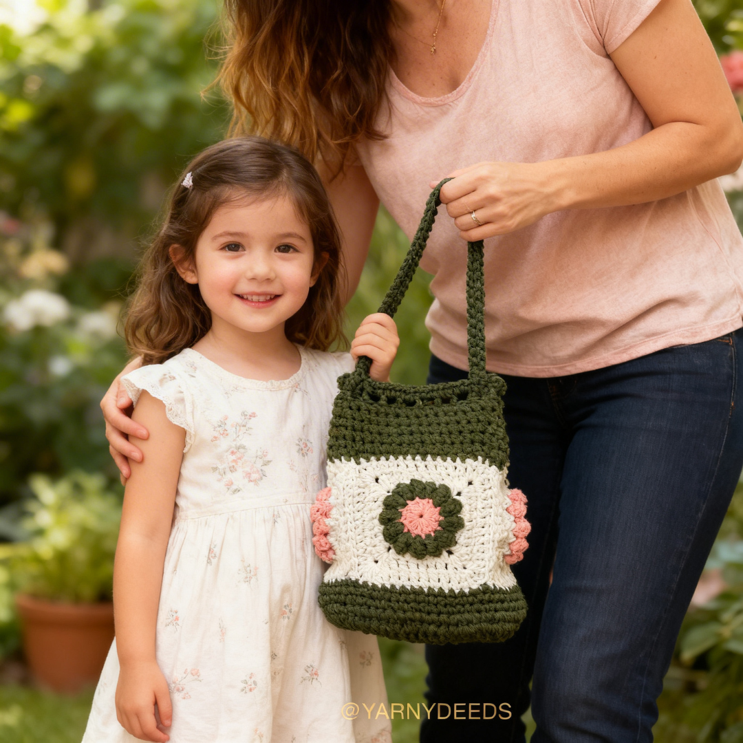 Flower Granny Sack Purse