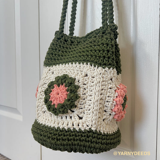 Flower Granny Sack Purse